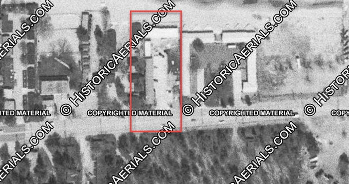 Capri Motel - 1977 Aerial (newer photo)